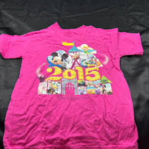 Hanes Diseny GIRLS pink 2015 short sleeve shirt